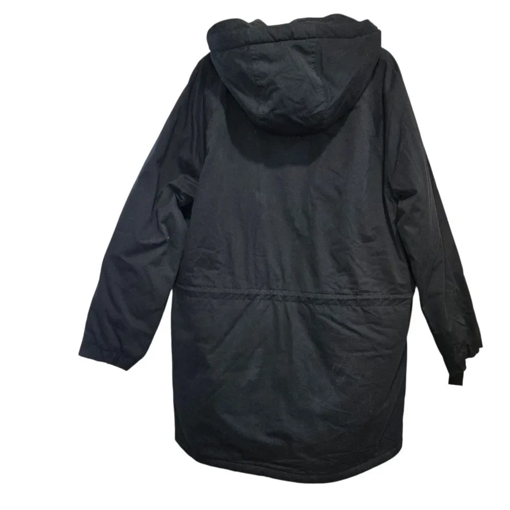 J Crew Men's Black Hull Hooded Jacket With Primaloft